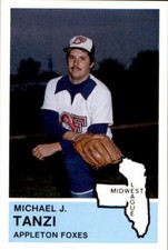 1982 Appleton Foxes Fritsch #25 Michael J Tanzi Winter Park Florida Annapolis MD