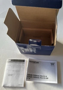 Olympus M. Zuiko ED 40-150mm f4.0-5.6R Len Box Excellent Condition BOX ONLY - Picture 1 of 3