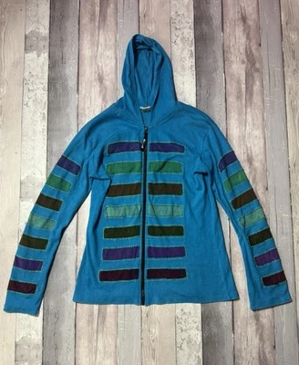 Sudadera con Capucha Negra Yak Unisex Cremallera Frontal 100% Algodón Reino Unido Talla XXL V1 Foto 1 de 4