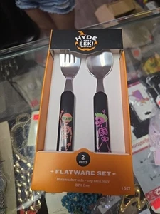 2 Pc. Hyde & Eek Halloween Skeletons Flatware Set - Picture 1 of 7