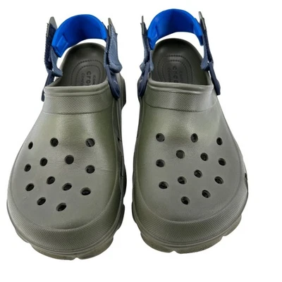 Zueco Crocs Clásico Todo Terreno Hombre Talla 10 Mujer Talla 12 Verde Oliva Azul Foto 1 de 4
