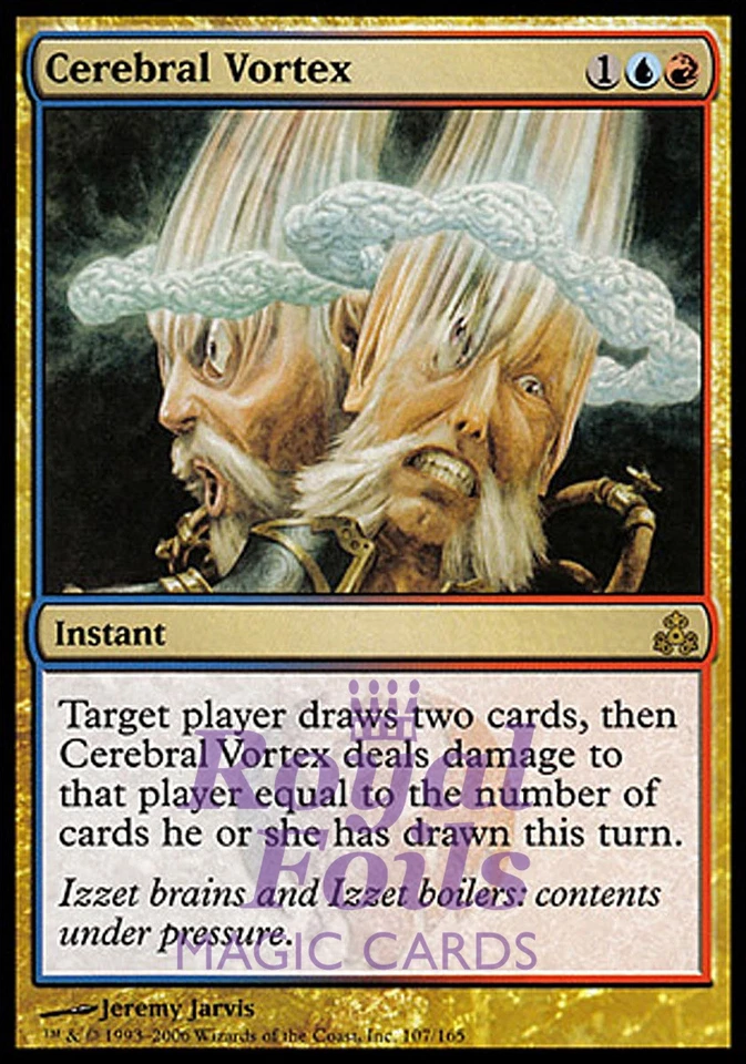Cerebral Vortex 1x FOIL GPT MTG Guildpact Rare MINT blue red - Image 1 of 1