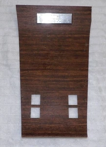 1963 Thunderbird Monaco Landau WOODGRAIN CONSOLE TOP TRIM PLATE BEZEL & EMBLEM - Picture 1 of 10