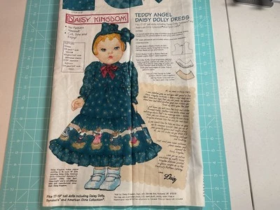 Vintage Daisy Kingdom Teddy Angel Dolly Dress Panel - Image 1 of 4
