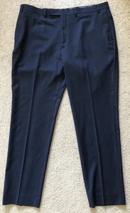 Calvin Klein Anzughose Slim-Fit 100 % Wolle für Herren dunkelblau Birdseye 40 x 34 - Bild 1 von 5