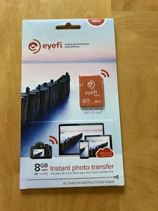 Eyefi Eye-Fi 8GB WiFi SD Karte - Sofortige Fotoübertrag NEU!!! - Bild 1 von 3