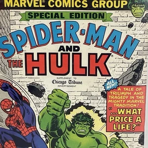 Spider-Man y Hulk Edición Especial (Marvel, 1980) Chicago Tribune Suplemento - Imagen 1 de 2