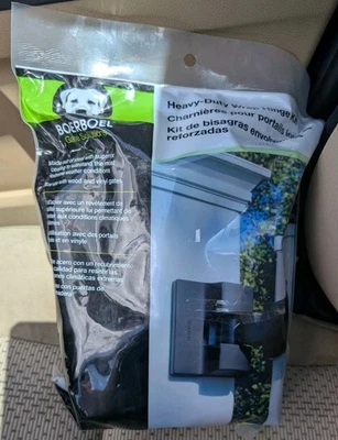 Boerboel Heavy Duty Modern Gate Wrap Hinge Pair Black - New in Sealed Pkg - Image 1 of 2