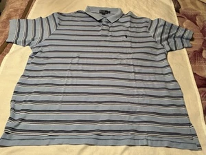 Polo by Ralph Lauren Pullover Kurzarm Poloshirt Navy mit weißen Streifen Gr. 4X - Bild 1 von 7
