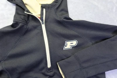 Purdue University Boilermakers Women's 1/4 Zip Hoodie Hooded Sweatshirt Jacket S - Image 1 of 4