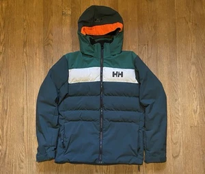 Helly Hansen Green Insulated Kids Ski Coat - Picture 1 of 3