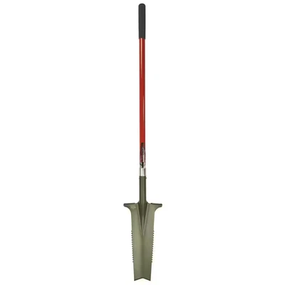 41 In. Fiberglass Handle 58 In. Root Slayer Carbon Steel XL Drain Spade Shovel - Image 1 of 4