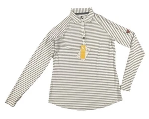 FJ FootJoy Top Women’s Sun Protection Golfleisure Long Sleeve Striped LuLu XS - Picture 1 of 10