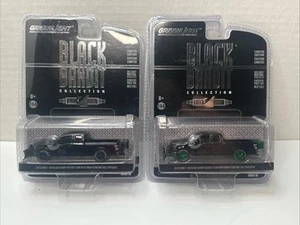 Greenlight 2015 Ford F-150 Black Bandit Rescue Team W/ Snow Plow Salt Lot Of 2 - Picture 1 of 20