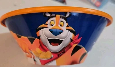 Kellogg’s Tony the Tiger 磨砂片谷物碗它们很棒! 罕见 — 第 1/4 张图片