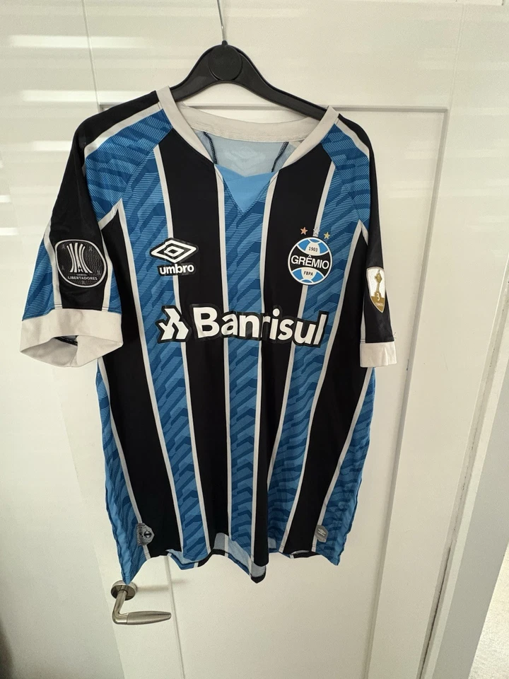 Gremio 2021 Home Shirt With Rare Patches Brazilian Football Umbro - Image 1 of 4