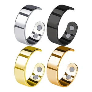 Anillos de apertura de hematita de terapia magnética dedo unisex cuidado de la salud pérdida de peso - Imagen 1 de 15