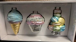 Aldi Merry Moments Set (3) Christbaumschmuck - Cupcake - Plätzchen - Eis - Bild 1 von 6