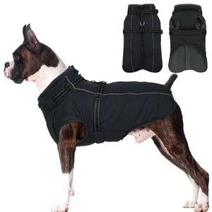 Dog Coat,Waterproof Dog Jacket Dog Coat with Harness Warm Dog Winter Coat Zip... - Picture 1 of 8