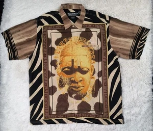 Vintage Marc Buchanan african 90s button up shirt - Picture 1 of 6