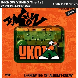 U-KNOW YUNHO I-KNOW The 1st Album 7179 PLAYER Ver Limited Tape+Booklet+Etc+Exp - Picture 1 of 4