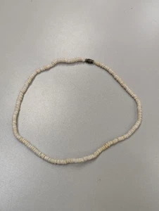 "Collar de cuentas vintage de surfista hawaiano Puka Shell cierre de barril 16"" años 70 boho" - Imagen 1 de 9