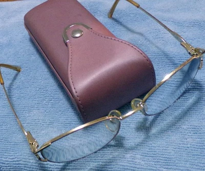 Marco de gafas Zyloware Sophia Loren M48 306 dorado borde completo con estuche Foto 1 de 4