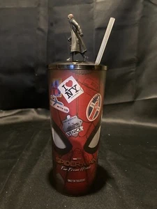 Spider-Man Far From Home 44 oz Souvenir Drink Cup with Lid and Fig! - Picture 1 of 2