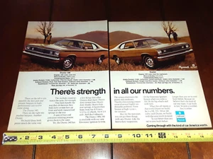 1972 PLYMOUTH DUSTER 340 DUSTER  318 225 198 - ORIGINAL 2 PAGE AD - Picture 1 of 12
