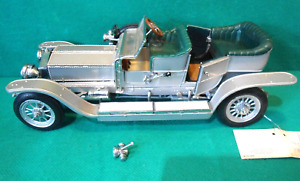 Vintage 1990s Franklin Mint 1:24 Rolls Royce Silver Ghost For Spares or Repairs