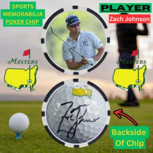 2007 Masters Winner Zach Johnson Poker Chip With Signature - Picture 1 of 2