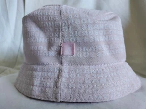 Kangol Pink Polyester Chlorofiber Monogram Stripe Bucket Hat Cap New S-M-L RARE - Picture 1 of 9
