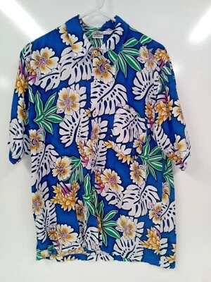 Bali Extra Large Blue Floral Hawaiian Shirt - Image 1 of 3