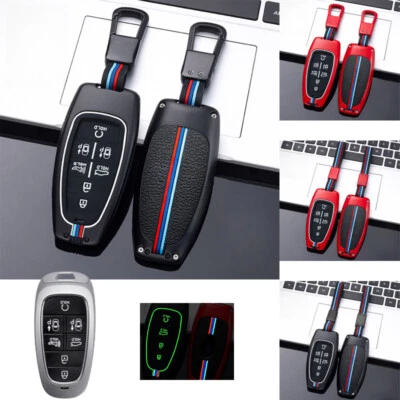 Zinc Alloy Silicone Car Smart Key Fob Case Cover For Hyundai Nexo Sonata 2019+ - Image 1 of 4