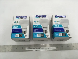 (3) NEW Bulbrite 50W LED R20 E26 Bulb Soft White 3000K Dimmable Energy Star - Picture 1 of 6