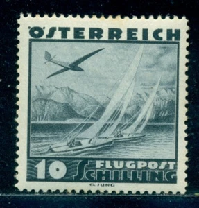 1935 Attersee/Kammersee,Glider,Sail boat,Austria,611,10S,CV€120/$150,MNH - Picture 1 of 2
