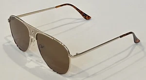 New Unisex Classic Aviator Fashion Sunglasses - Gold Frame Brown Lens - (36) - Picture 1 of 3