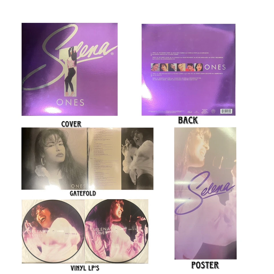 Selena ONES 2 LP Vinyl Record Target Exclusive w Poster USED - Image 1 of 1