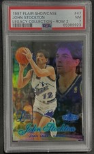 1997 Flair Showcase John Stockton Legacy Collection Row 2 Psa 7 /100