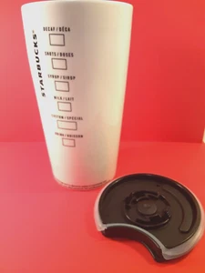 2019 Starbucks Ceramic White Green Logo Travel Mug Tumbler Cup 12oz w/ Lid NEW - Picture 1 of 6