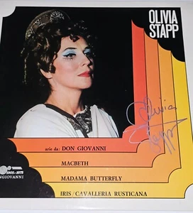 OLIVIA STAPP SIGNED LP OPERA AUTOGRAPHED 12" CLASSICAL SYMPHONY IMPORT VINYL VTG - Imagen 1 de 20