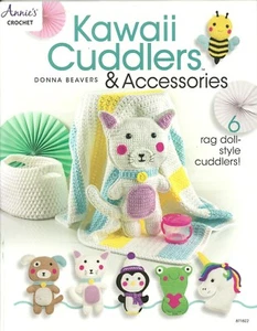 Annie's Crochet Kawaii Cuddlers & Accessories Pattern Book 6 Rag Doll Cuddlers - Picture 1 of 2