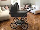 Hesba baby pram including pushchair attachment and car seat fixture