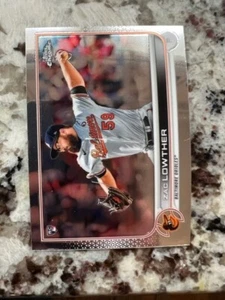 2022 TARJETA DE NOVATO TOPPS CROMADA BALTIMORE ORIOLES ZAC LOWTHER #159 - Imagen 1 de 1