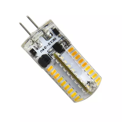 1x G4 Bi-Pin T5 72 3014 SMD LED Light Bulb Crystal Lamp 12-24V Warm White 3000K - Image 1 of 4