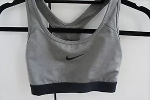 Sujetador deportivo para mujer Nike Dry Fit gris/negro - Imagen 1 de 4