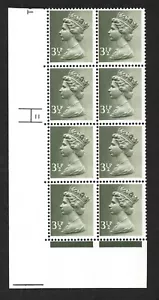 U115. 3 1/2p bronzegrüner Zylinder 11 Phosphor 17+20mm. Unmontiert neuwertig. - Bild 1 von 1