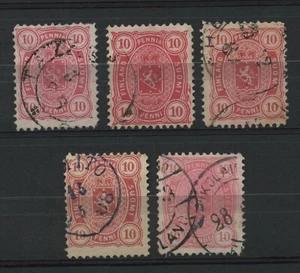 FINNLAND 1885 Facit 21 vv, d, ee, f, g Scott 32 gebraucht CV 33,00 € - Bild 1 von 1