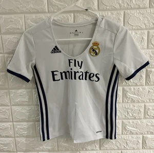 Adidas Maglia Donna Taglia S Bianca Fly Emirates Slit Crop Manica Corta Calcio - Foto 1 di 9