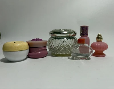 Lot Of 6 Vintage Empty Assorted Avon Perfume Cologne Bottles Jars - Image 1 of 4